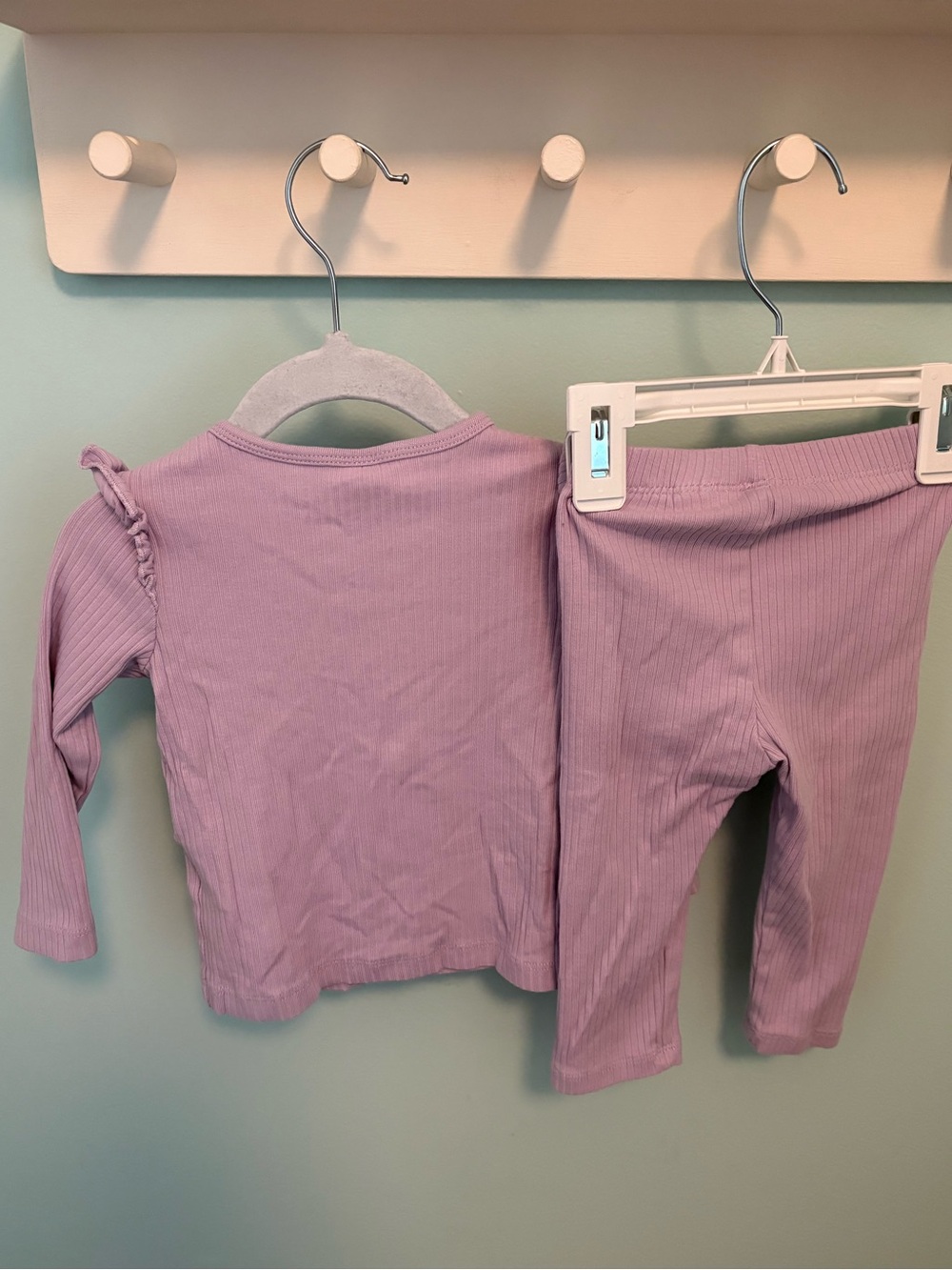 H&M Pastel Lilac Ribbed Baby Two-Piece Set - Picture 5 of 6